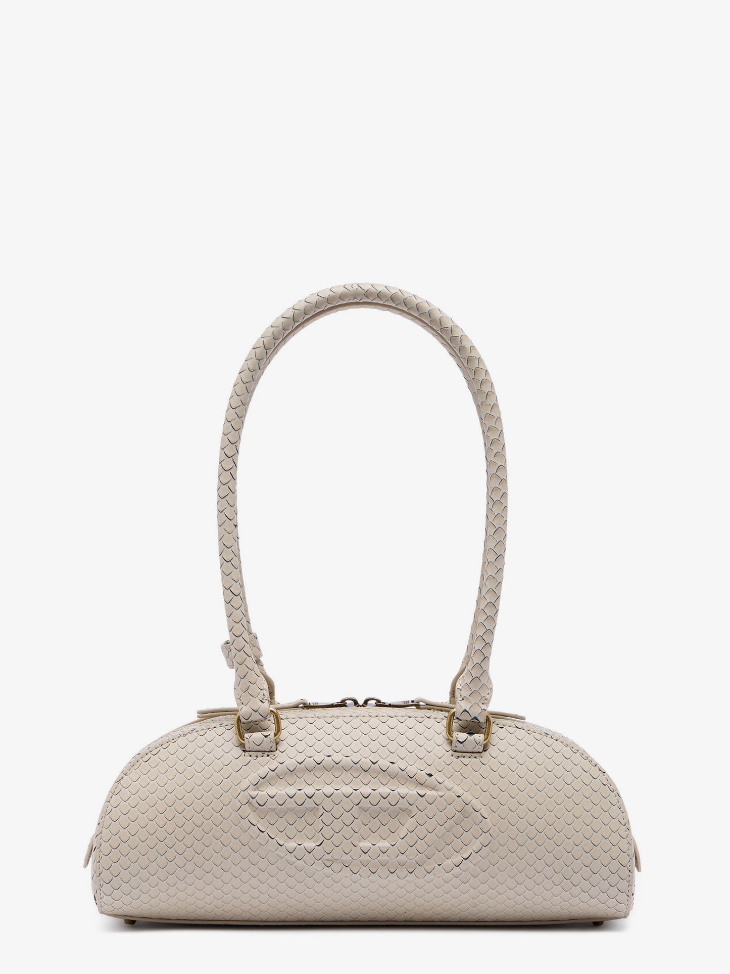 1DR python-effect leather shoulder bag