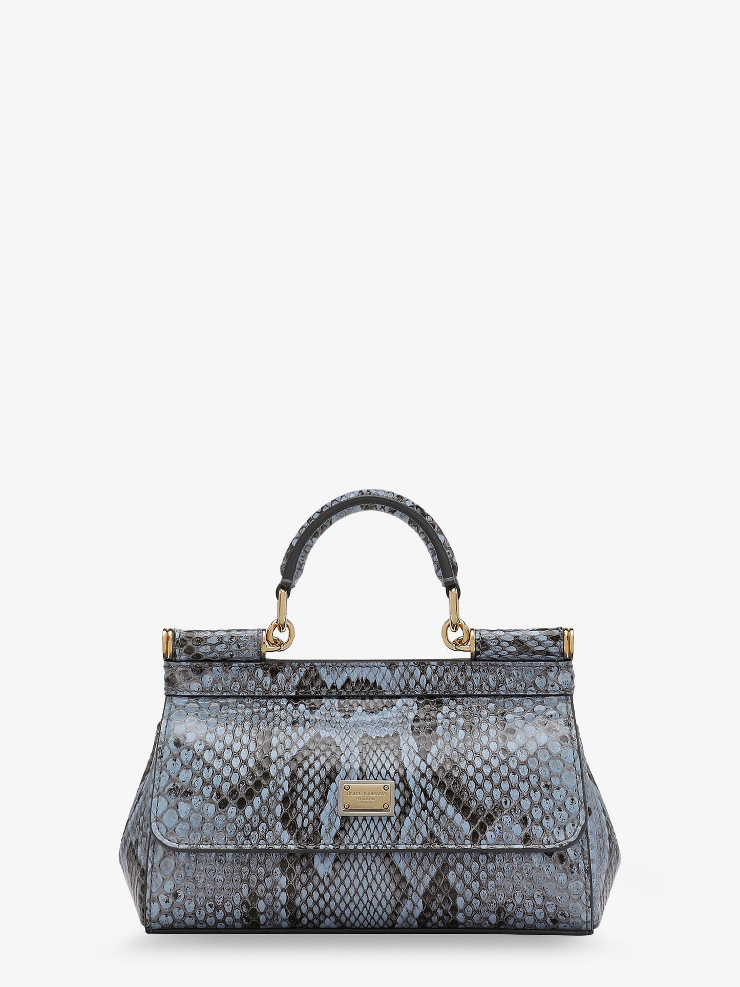 Sicily shiny python mini handbag