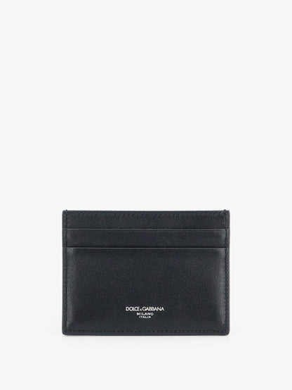 Leather card holder with woven pattern thumbnail