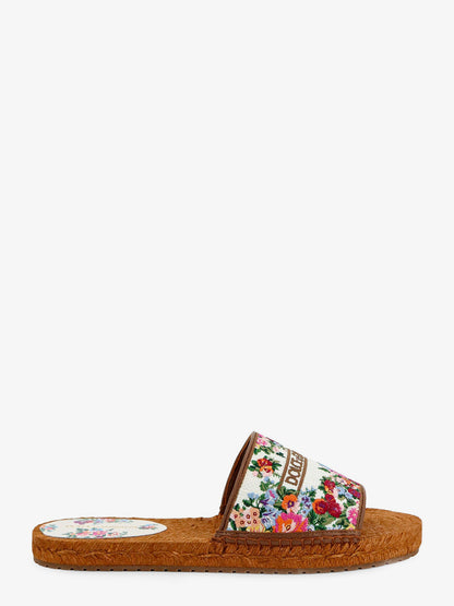 Canvas sandals with embroidered logo on the front thumbnail