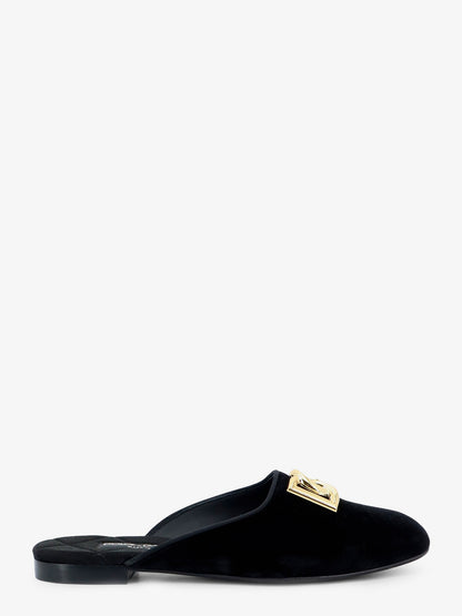 Velvet sabot with metal DG logo thumbnail