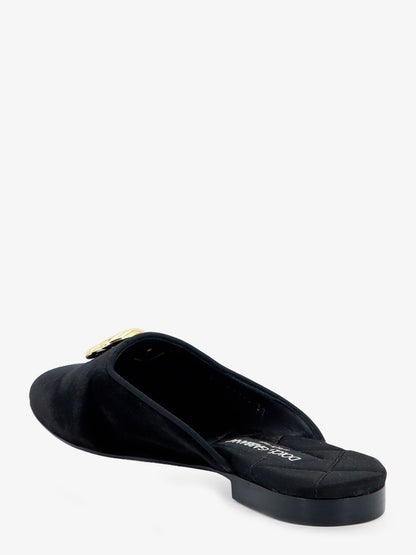 Velvet sabot with metal DG logo thumbnail