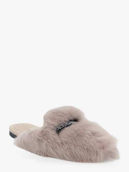Sheepskin and suede sandals thumbnail