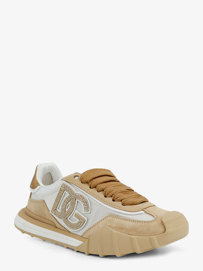 Nylon and suede sneakers with rhinestone DG logo thumbnail
