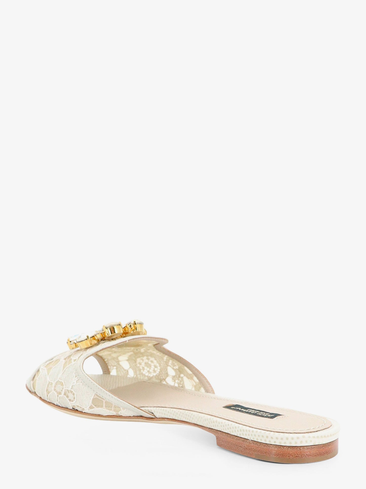 Rainbow lurex lace sandals