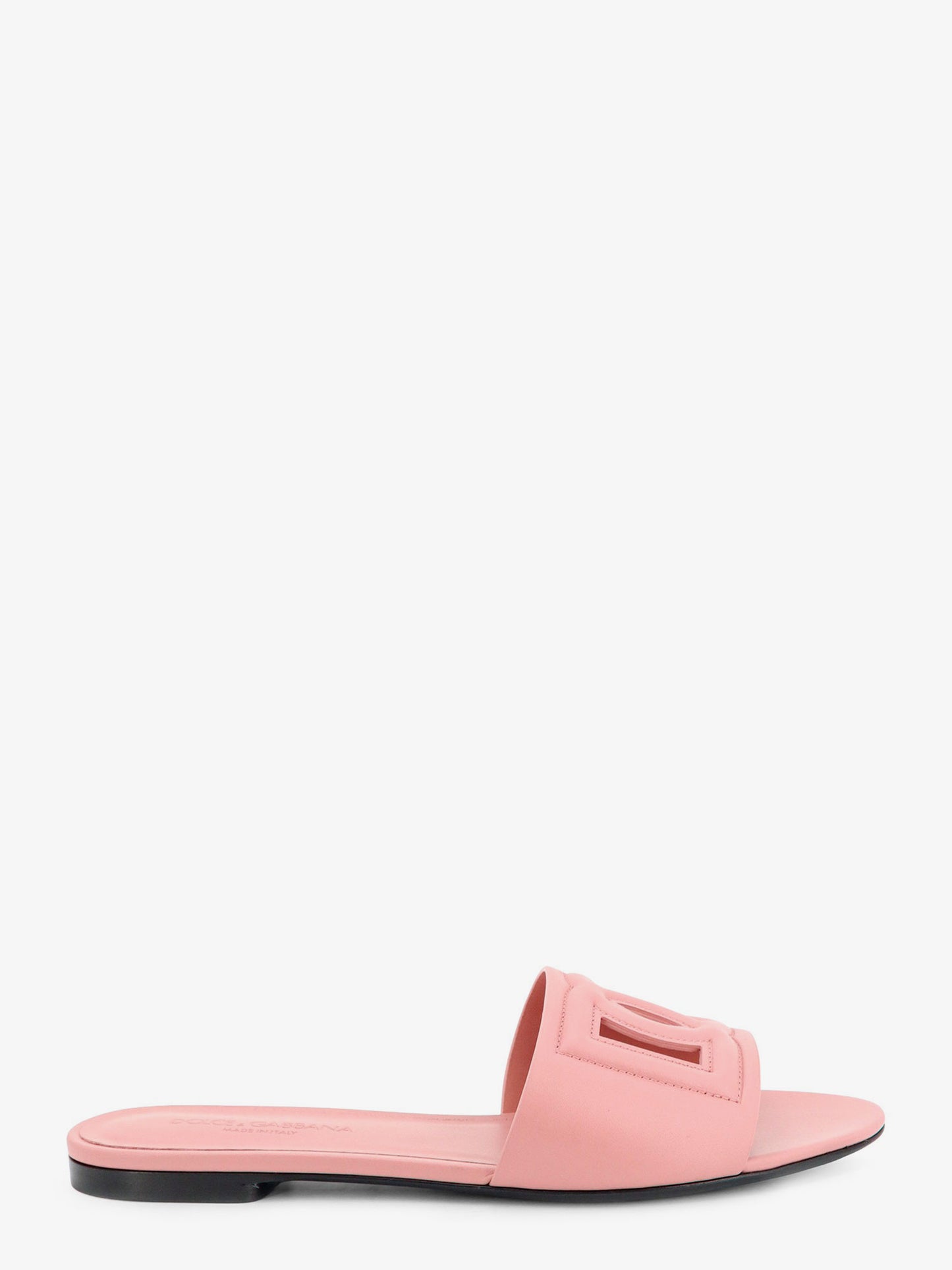Sandali in pelle con logo DG Millennials