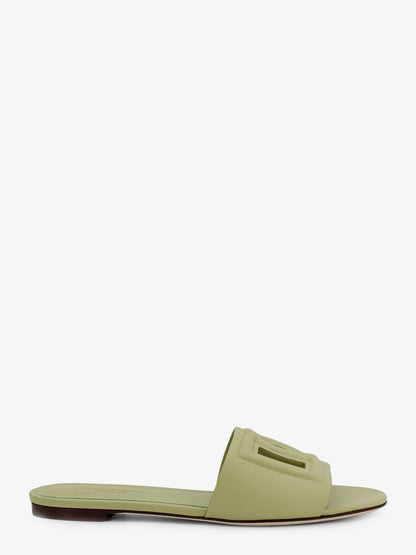 Leather sandals with DG Millennials logo thumbnail