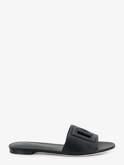 Leather sandals with DG Millennials logo thumbnail