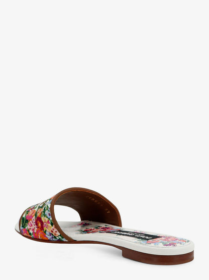 Canvas sandals with all-over embroidery thumbnail