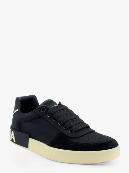 Nylon and suede sneakers with back lettering logo thumbnail