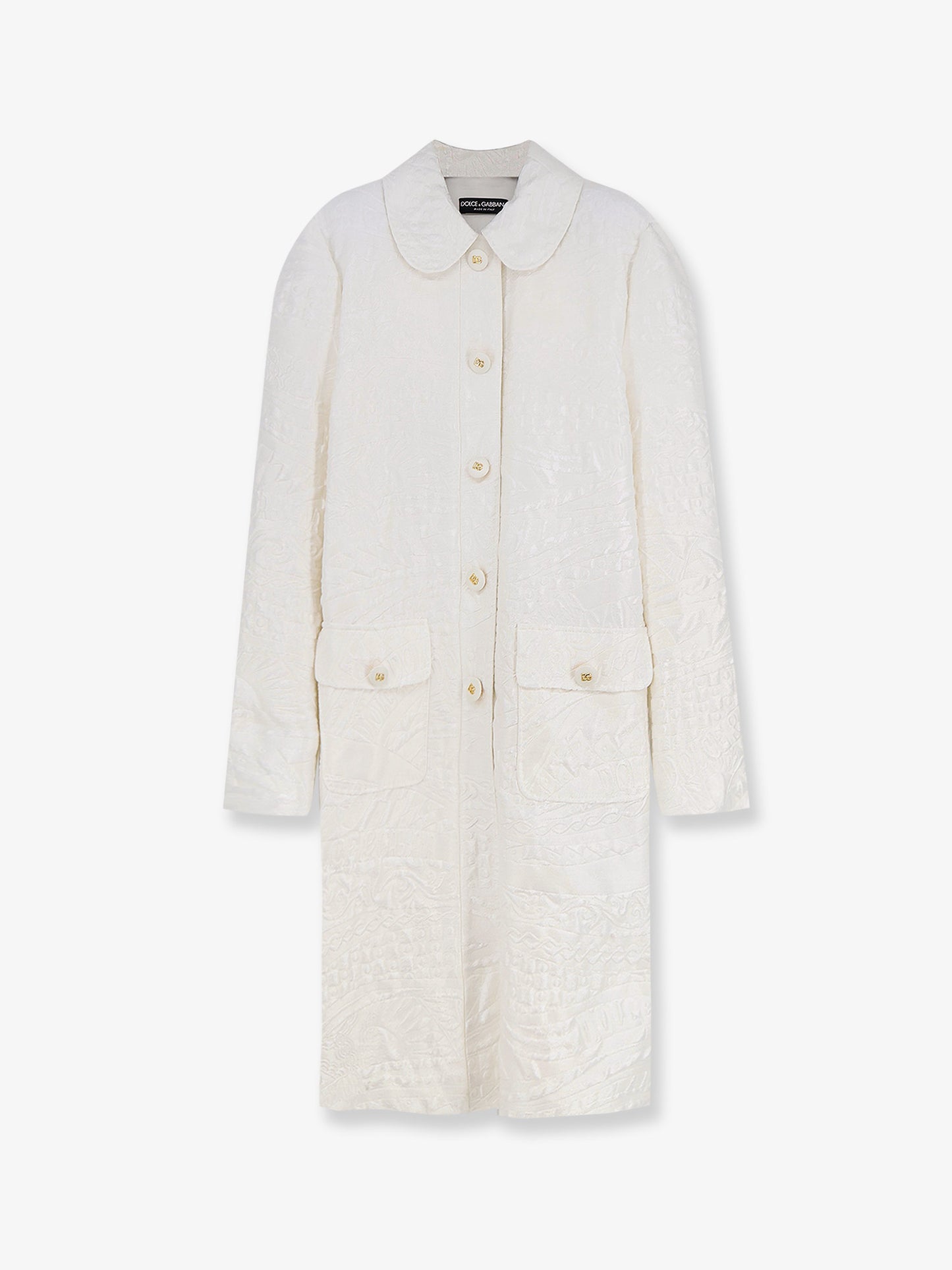 Brocade coat with DG buttons