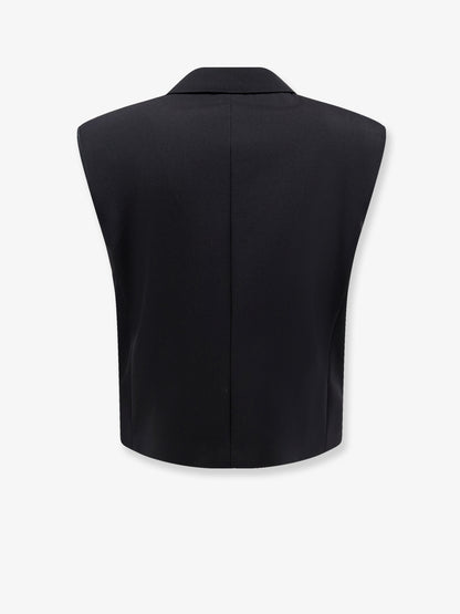 Virgin wool and silk blend Tuxedo vest thumbnail