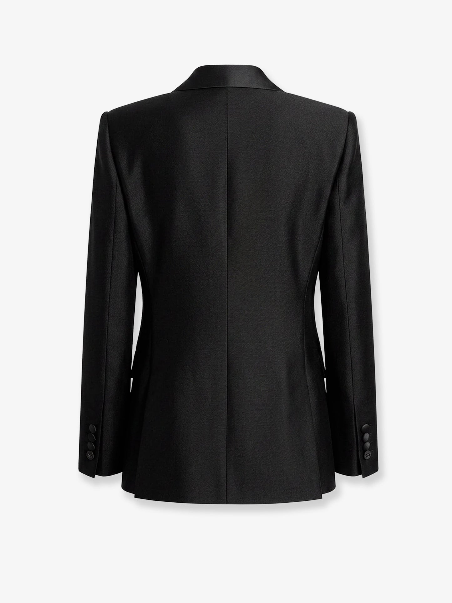 Double-breasted faille blazer