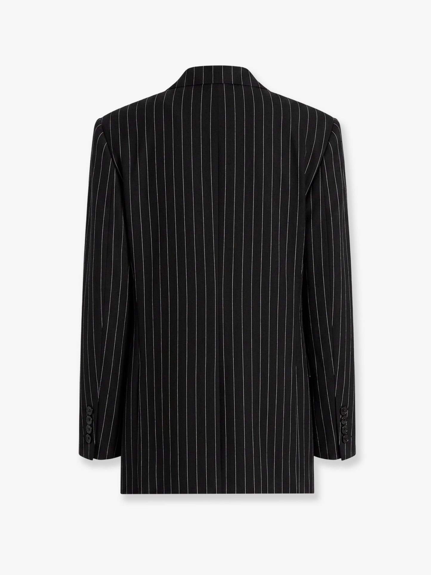 Sicilia wool and linen blend blazer with pinstripe pattern