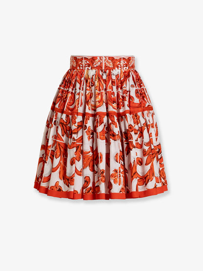 Cotton skirt with Maiolica print thumbnail