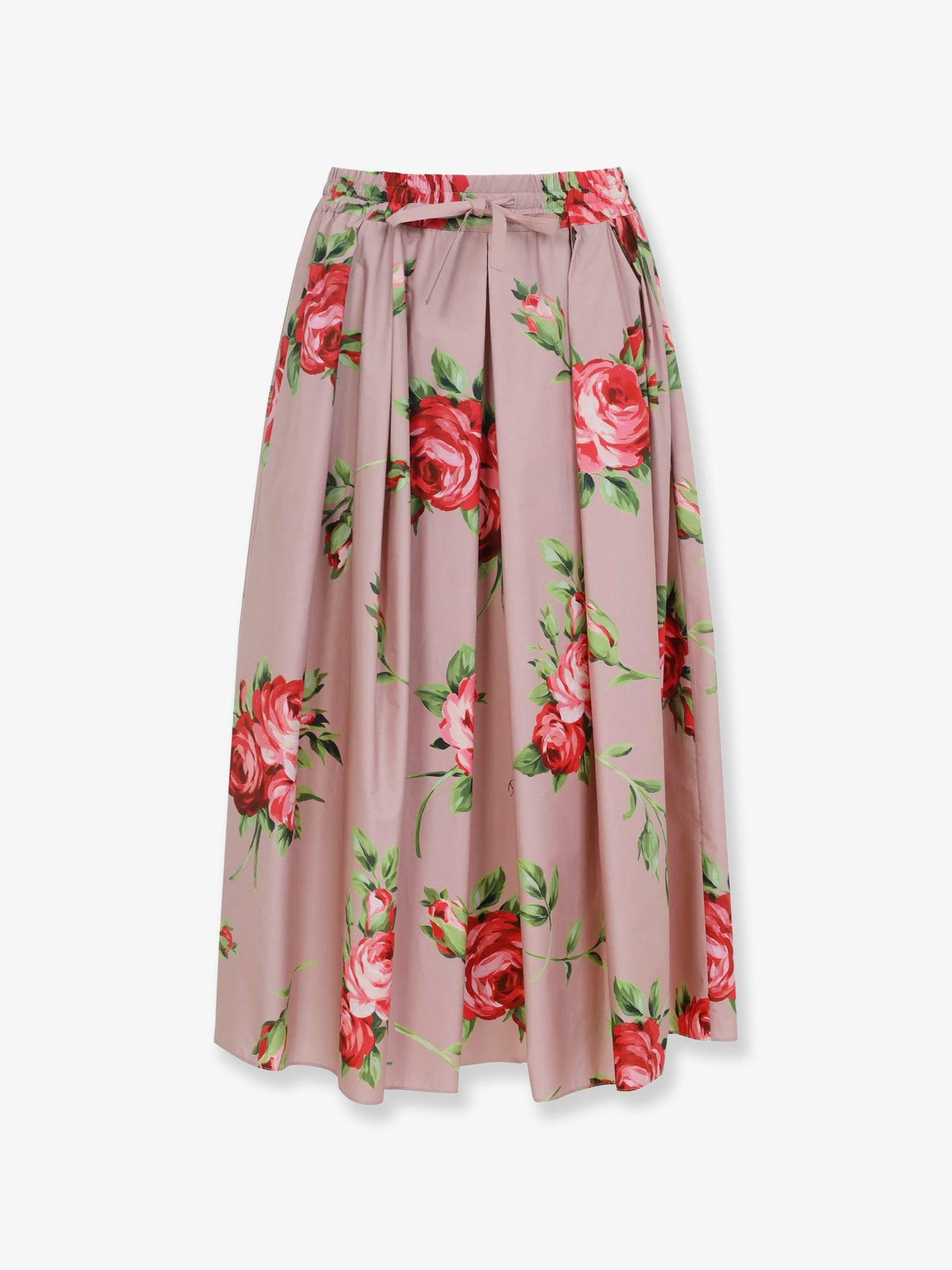 Cotton skirt with iconic print