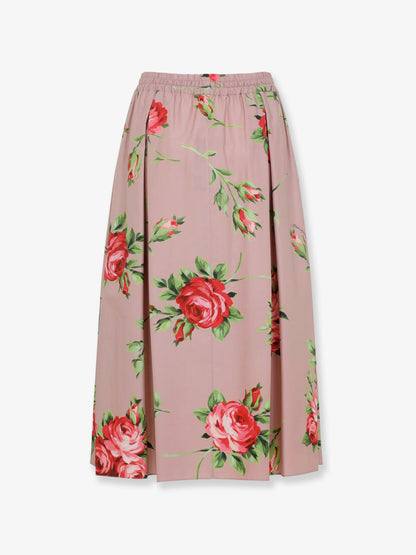 Cotton skirt with iconic print thumbnail