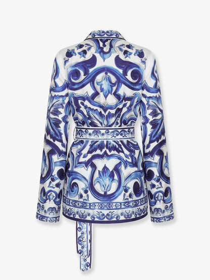 Silk shirt with Maiolica print thumbnail