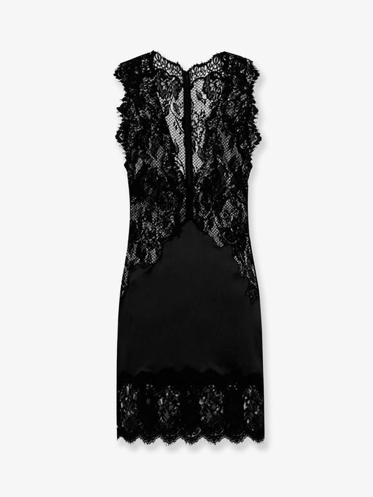 Lace and satin dress