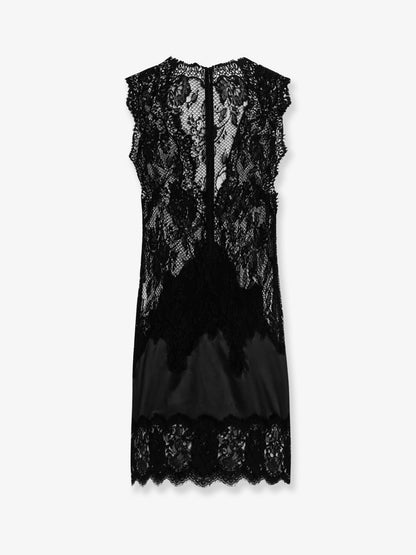 Lace and satin dress thumbnail