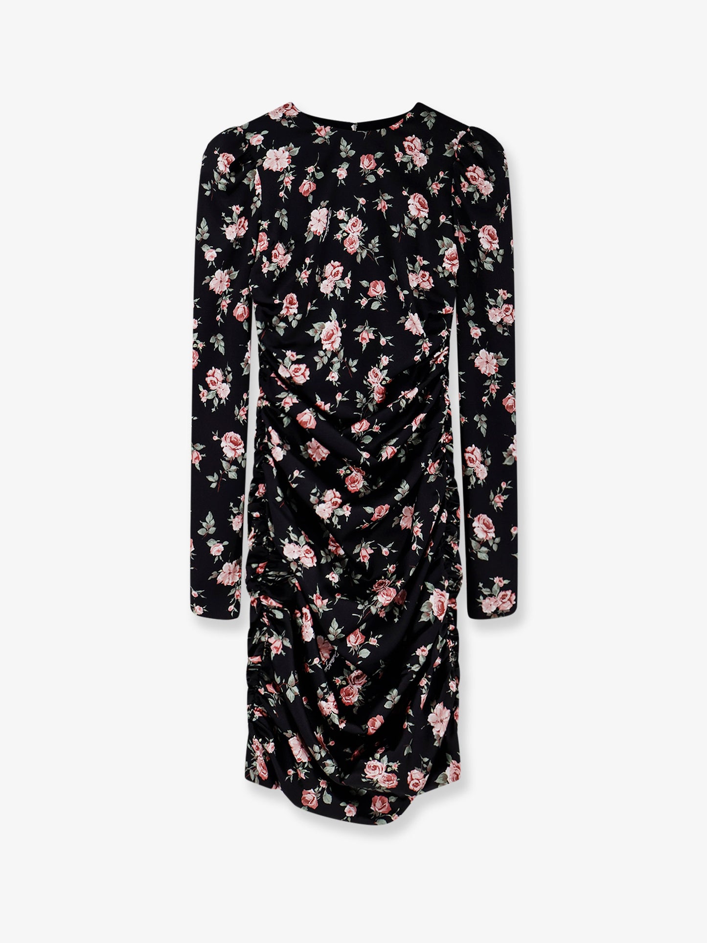 Stretch silk mini dress with iconic print