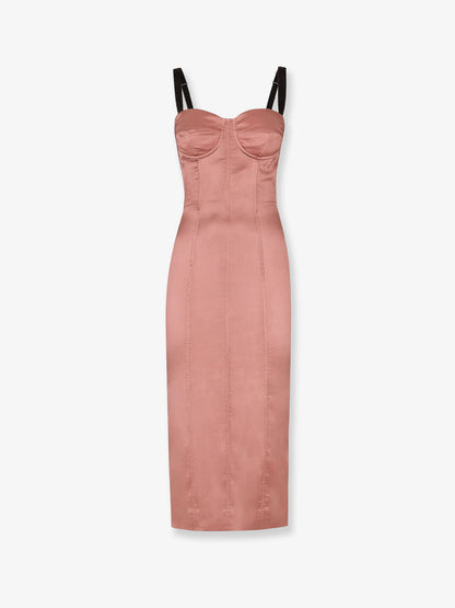 Stretch satin dress thumbnail