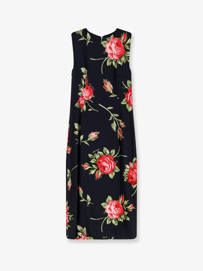 Viscose dress with iconic print thumbnail