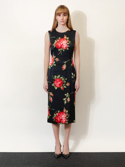 Viscose dress with iconic print thumbnail