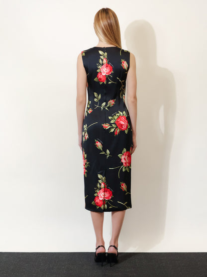 Viscose dress with iconic print thumbnail