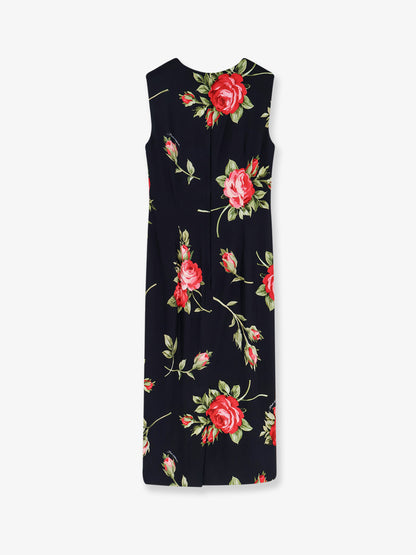 Viscose dress with iconic print thumbnail