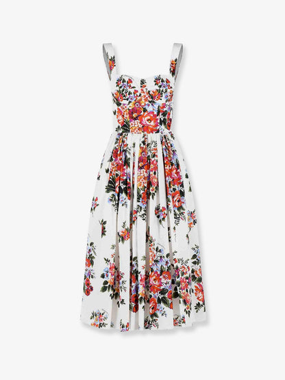 Cotton Midi dress with iconic print thumbnail