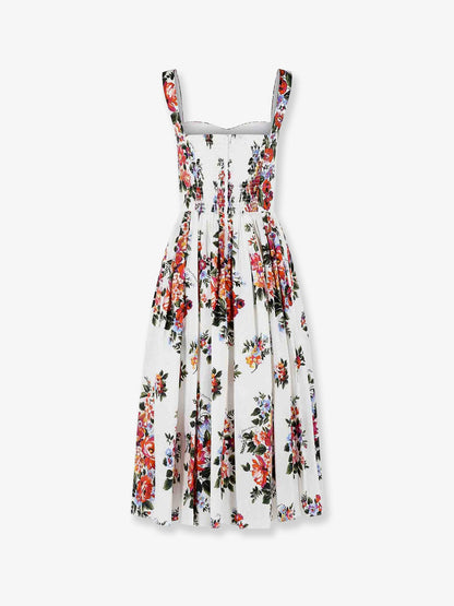 Cotton Midi dress with iconic print thumbnail