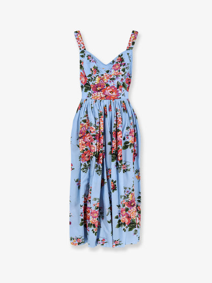 Cotton dress with Mazzo di Fiori print thumbnail