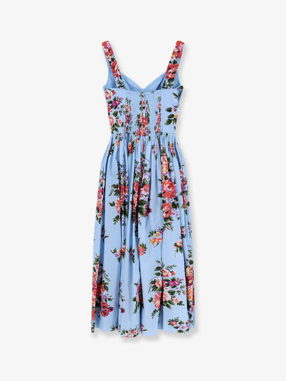 Cotton dress with Mazzo di Fiori print thumbnail