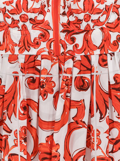 Cotton dress with Maiolica print thumbnail