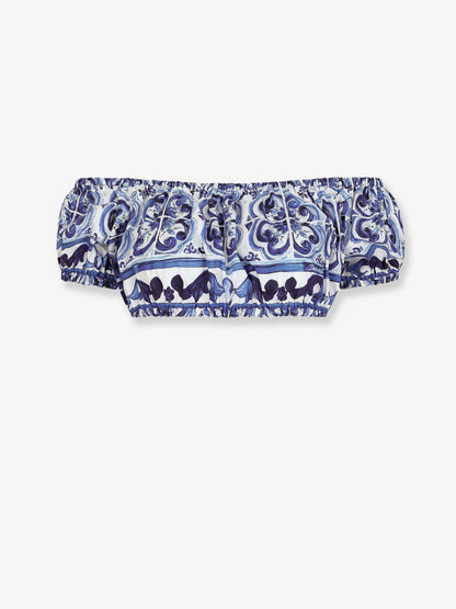 Cotton top with Maiolica print thumbnail