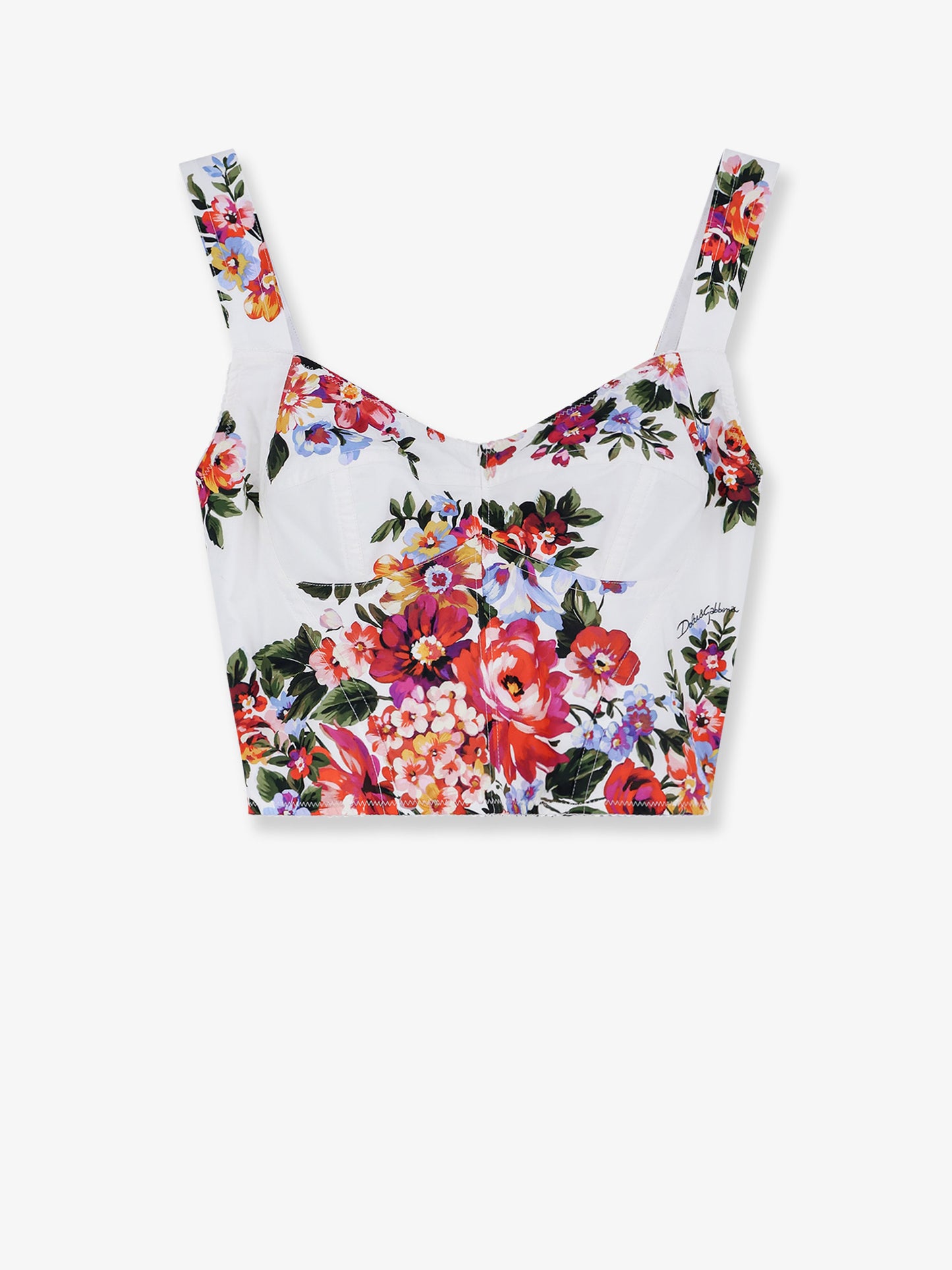 Cotton blend Bustier Top