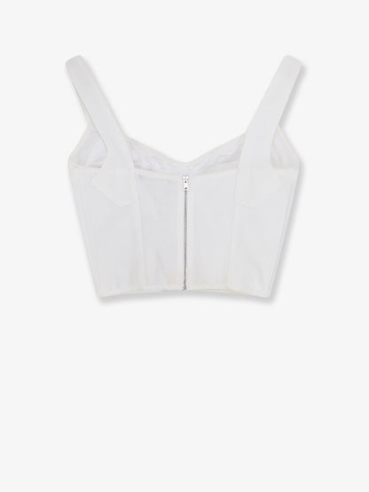 Bustier top with lace inserts thumbnail