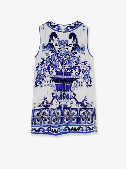 Silk top with Maiolica print thumbnail