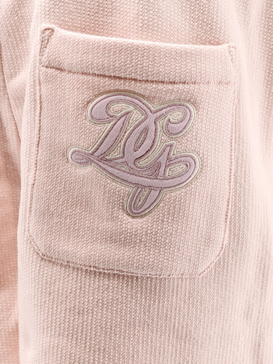 Cotton shorts with embroidered logo on the back