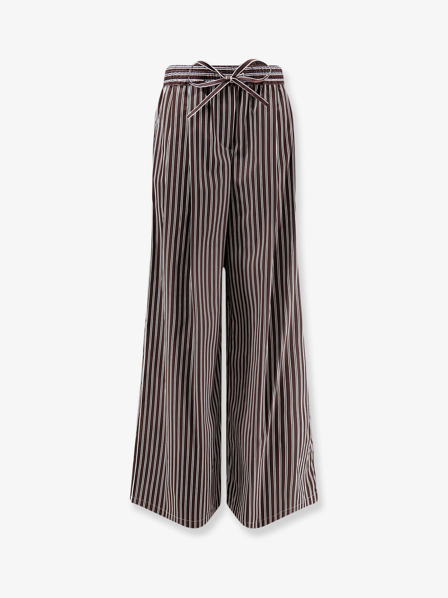 Pajamas striped poplin trousers