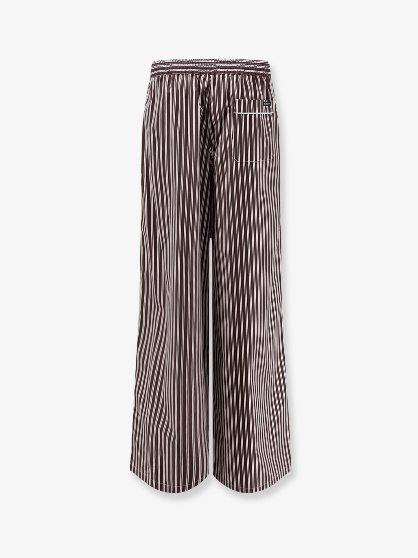Pajamas striped poplin trousers