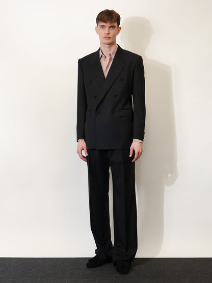 Double-breasted virgin wool blazer thumbnail