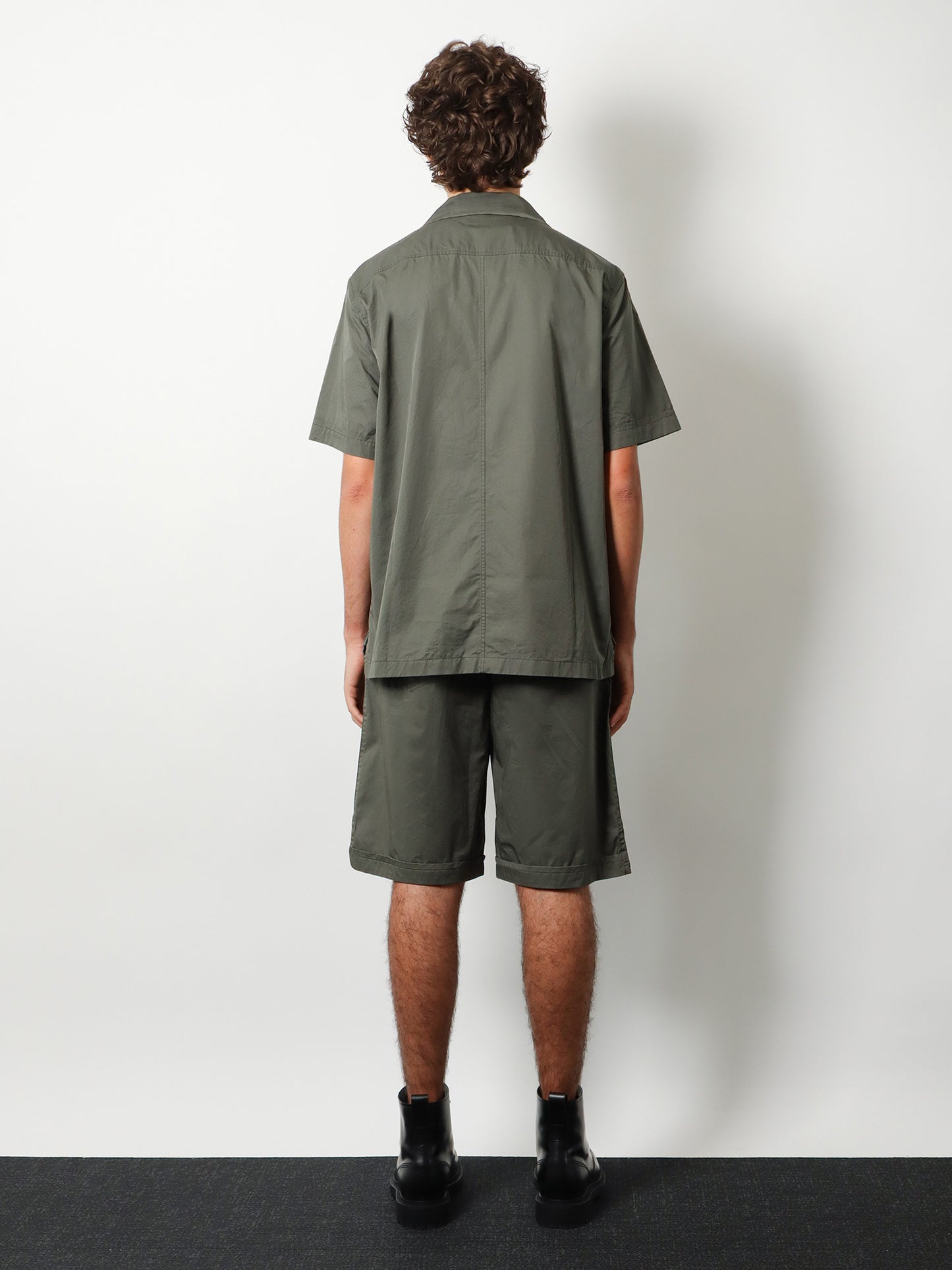 Cotton shirt with Logo patch