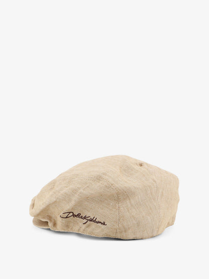 Linen hat with embroidered logo thumbnail
