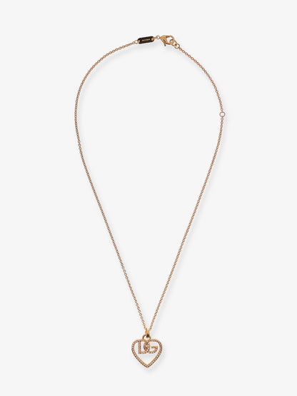 Gold brass necklace with rhinestones thumbnail
