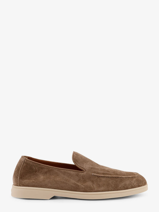Reverse suede loafers