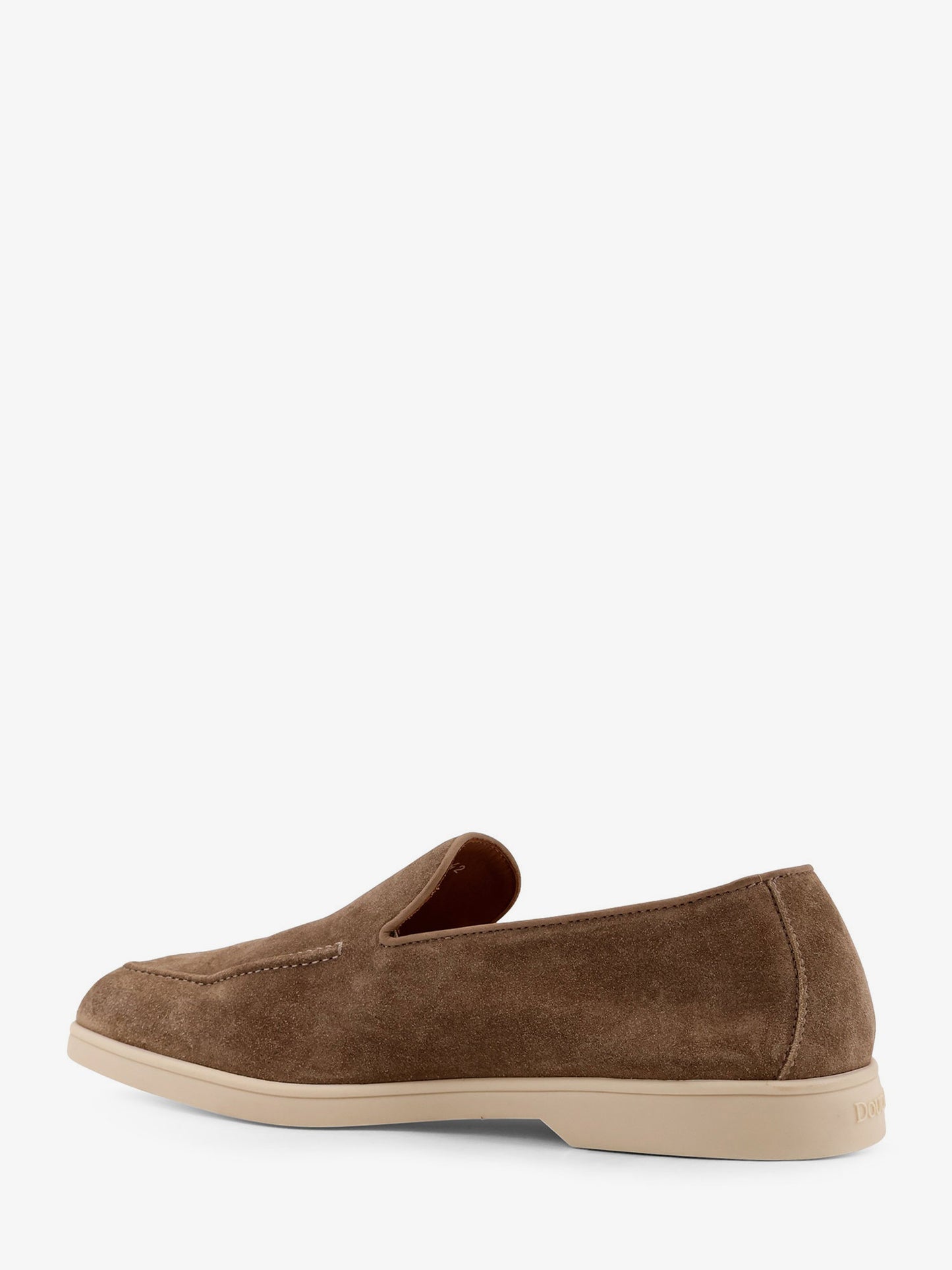 Reverse suede loafers