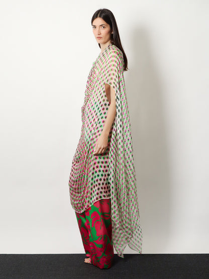 Multicolor silk dress thumbnail