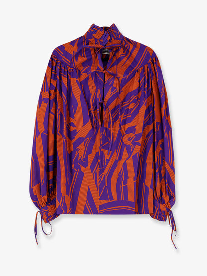 Catya cotton shirt with Crushed Stripe print thumbnail